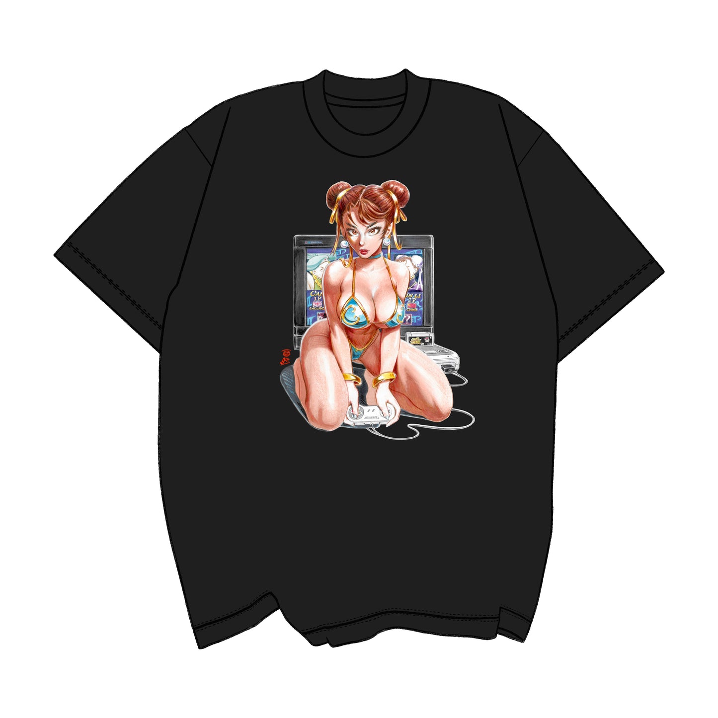 SFC Retro Queen Chun Pinup Tee