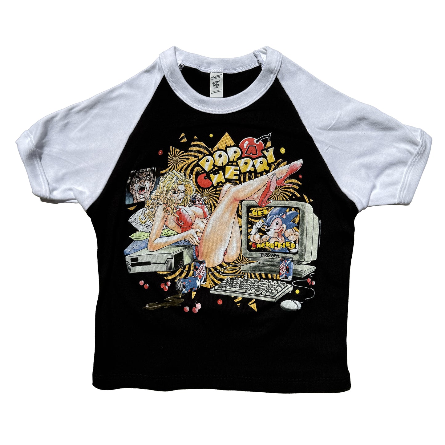 Pop A Cherry 93' Crop Top