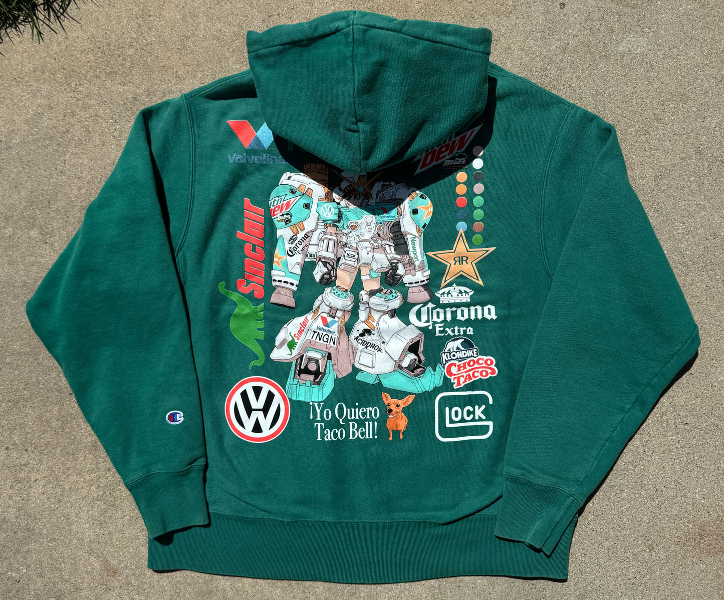 1/1 BajaBlst-02 Faded Champion Hoodie