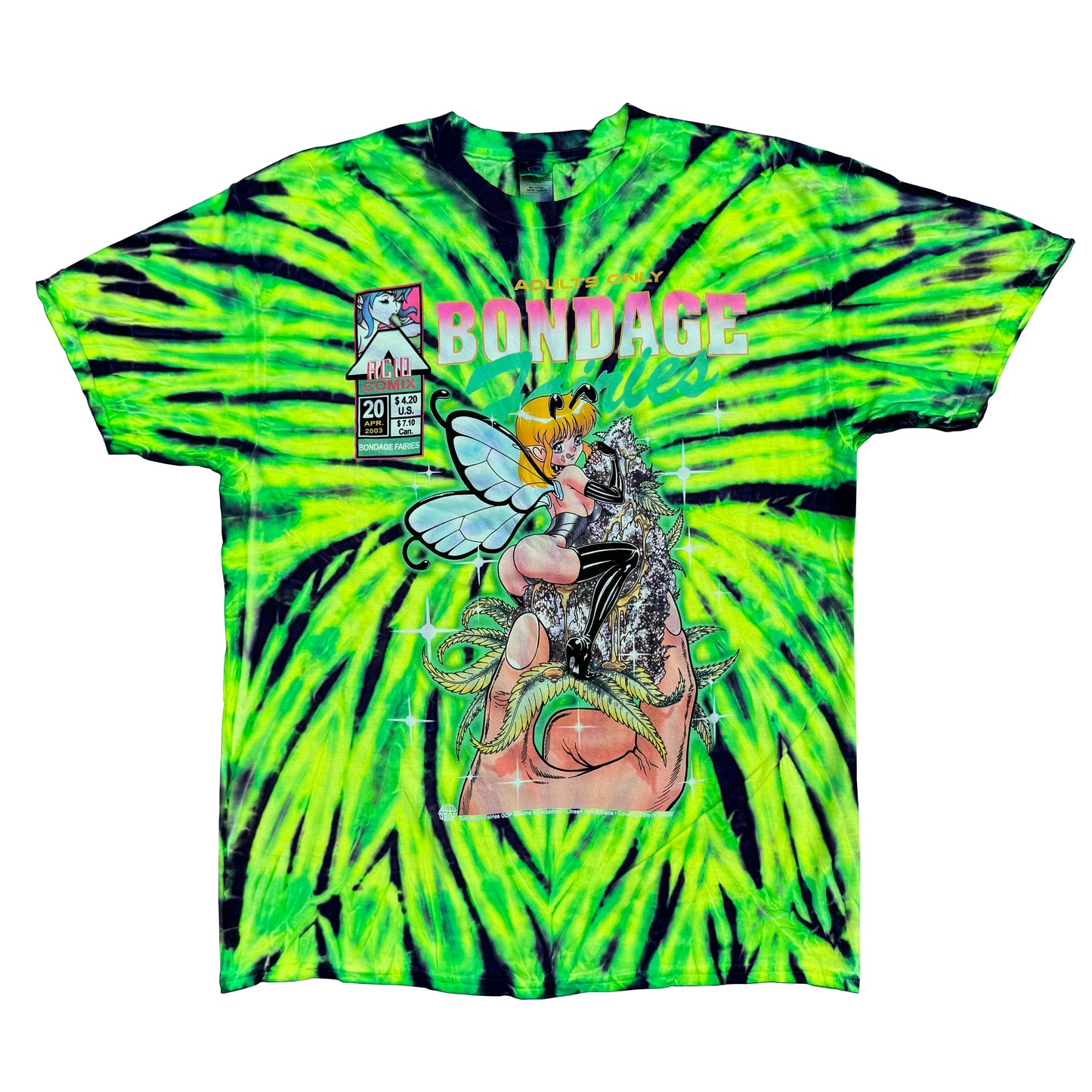 Bongdage Fairies GDP Dreams Wild Spider Tie Dye Tee 1 of 1