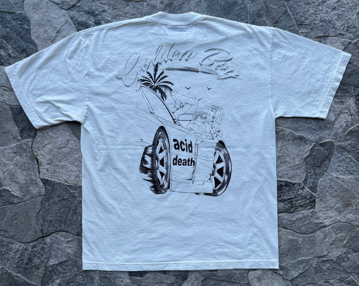 1/1 Golden Car Wash Tee Single Color (Off White)