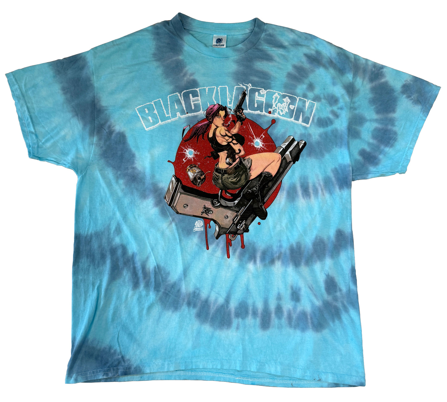 1/1 Revy Cutlass Blue Spiral Tie Dye