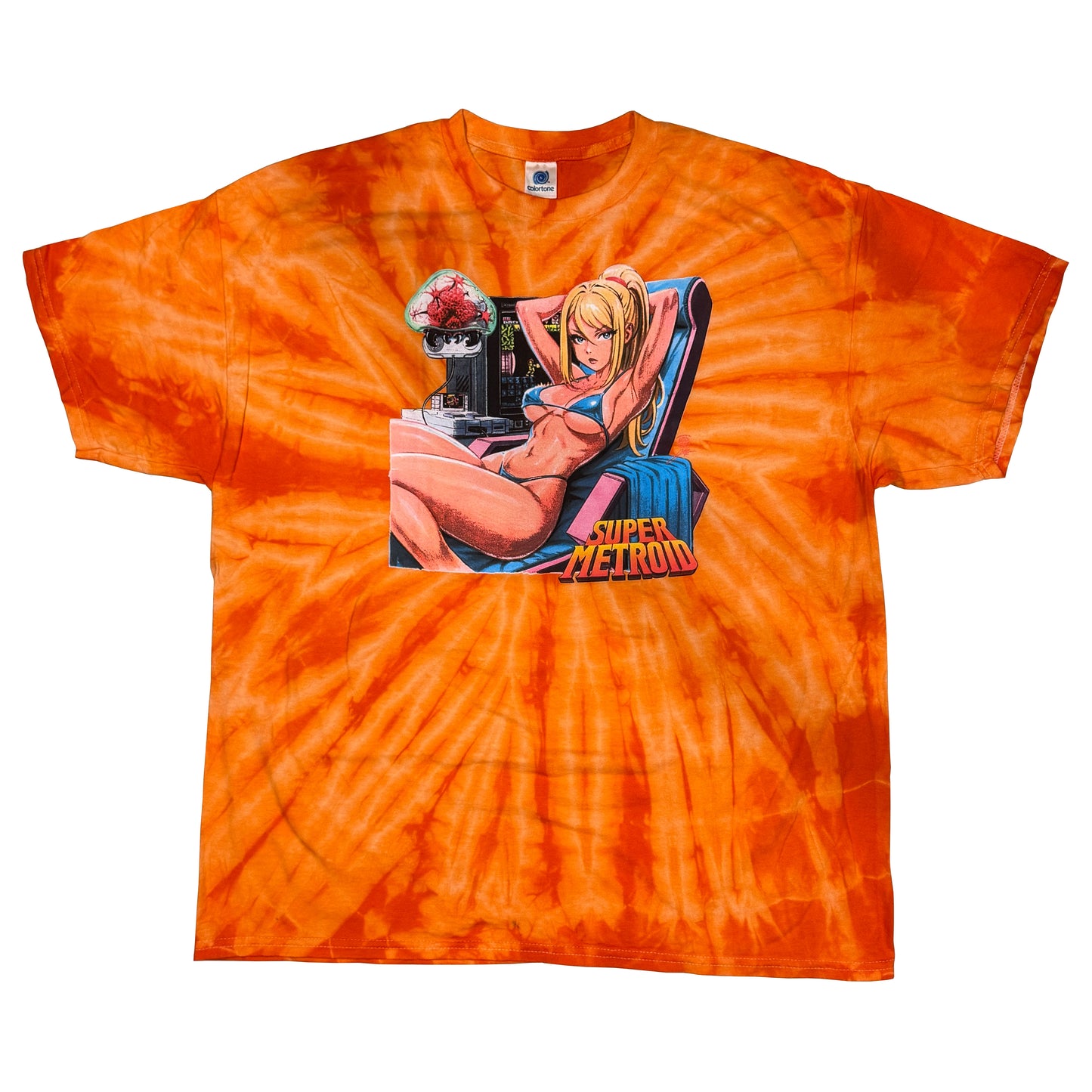 SFC Retro Queen Samus Orange Spider Tie Dye 1 of 1