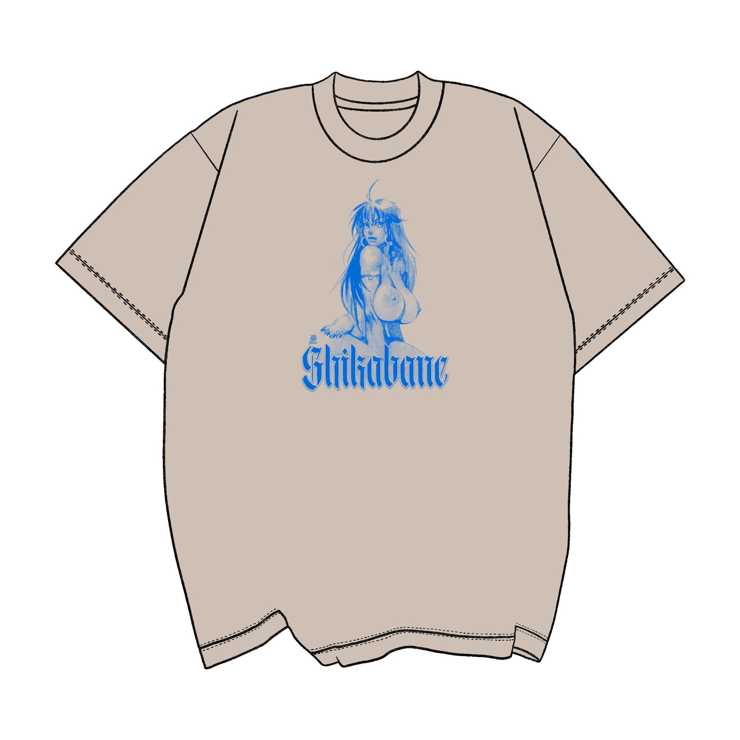 Shikabane No.1 Tee *Blue Ink