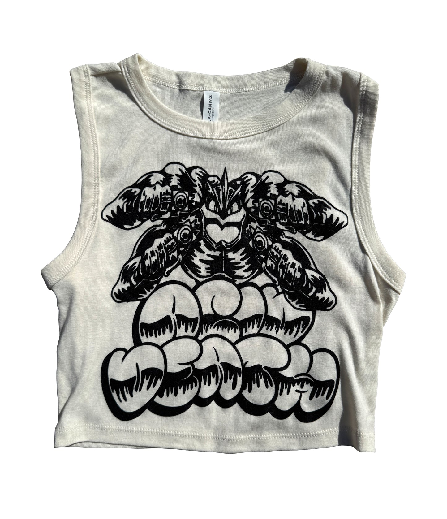 1/2 Spin Da Block Machamp Baby Tank *OFF White