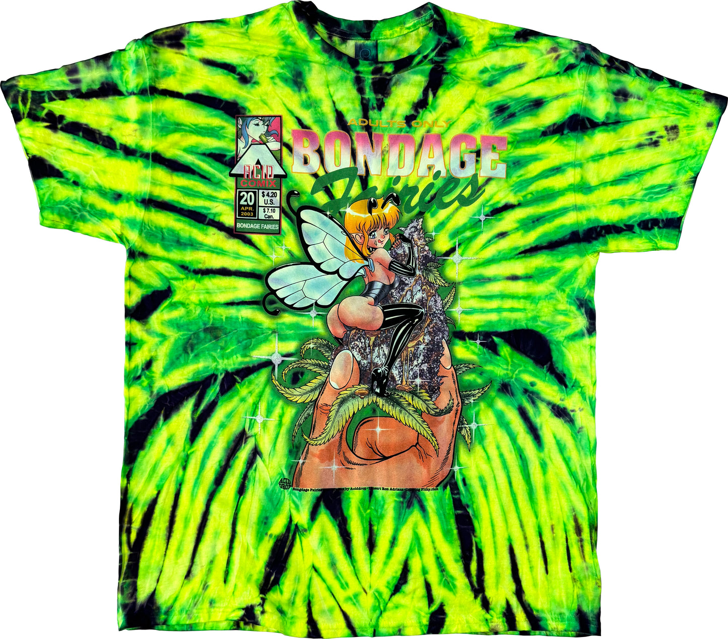 1/1 Bongdage Fairies Neon Spider Tie Dye