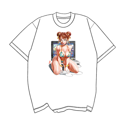 SFC Retro Queen Chun Pinup Tee
