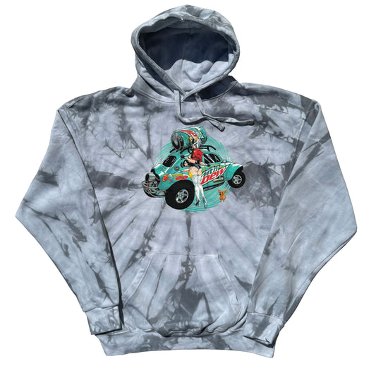BajaBlst-02 Silver Dye Hoodie 1 of 2