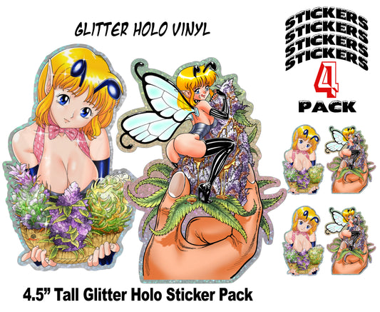 Bongdage Fairies Extreme 420 Sticker Pack