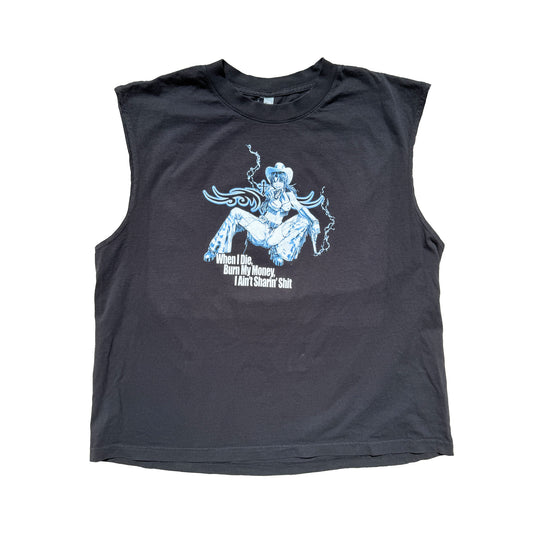 "Burn My Money" Black Lagoon Muscle Tee