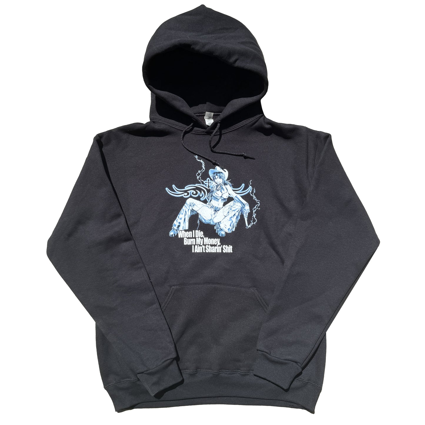 Burn My Money Jerzees Black Hoodie