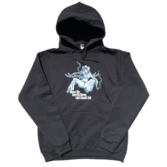 Burn My Money Jerzees Black Hoodie