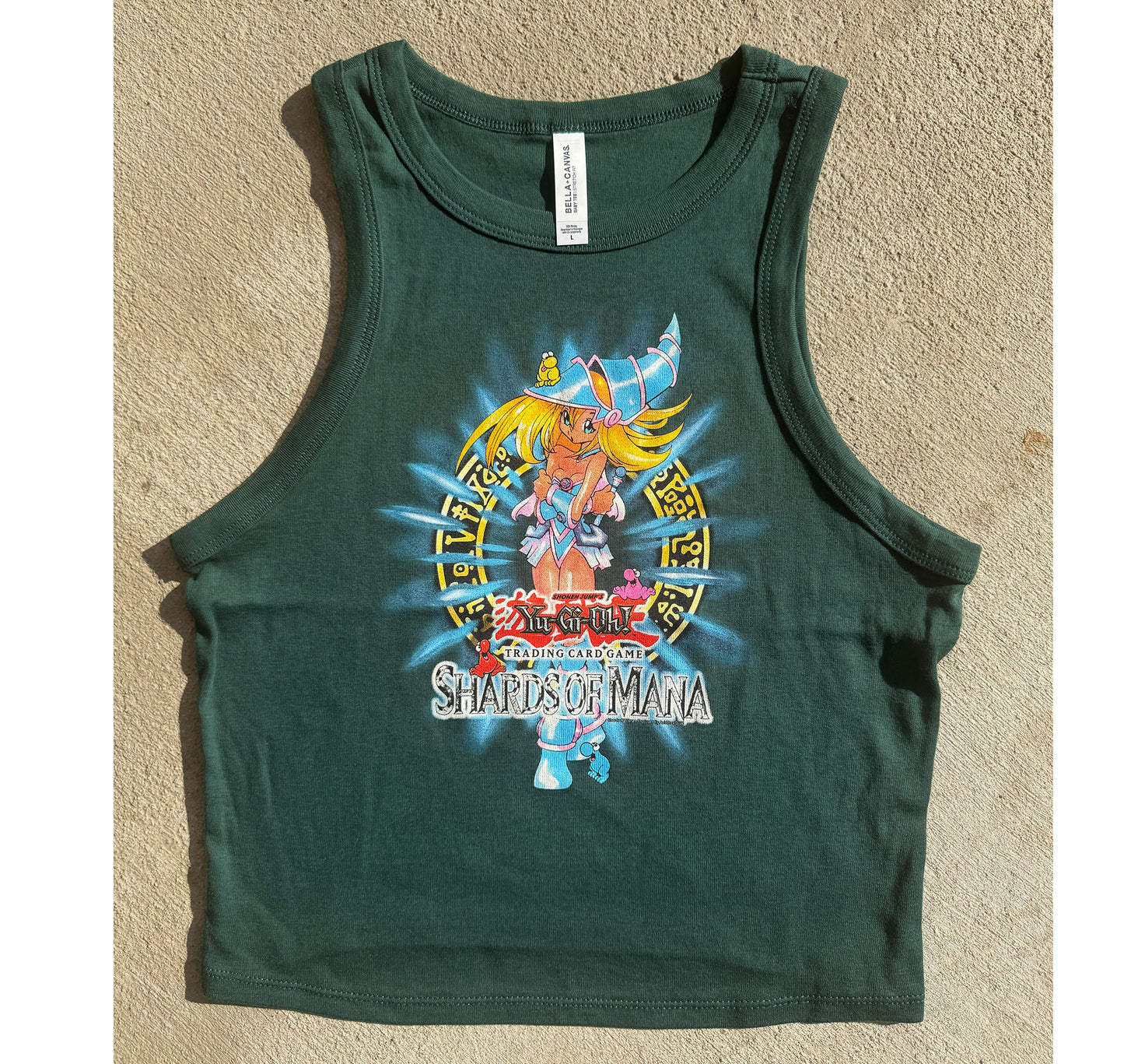 Shards Of Mana Ivy Green Crop Top