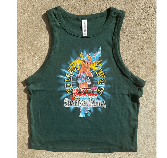 Shards Of Mana Ivy Green Crop Top
