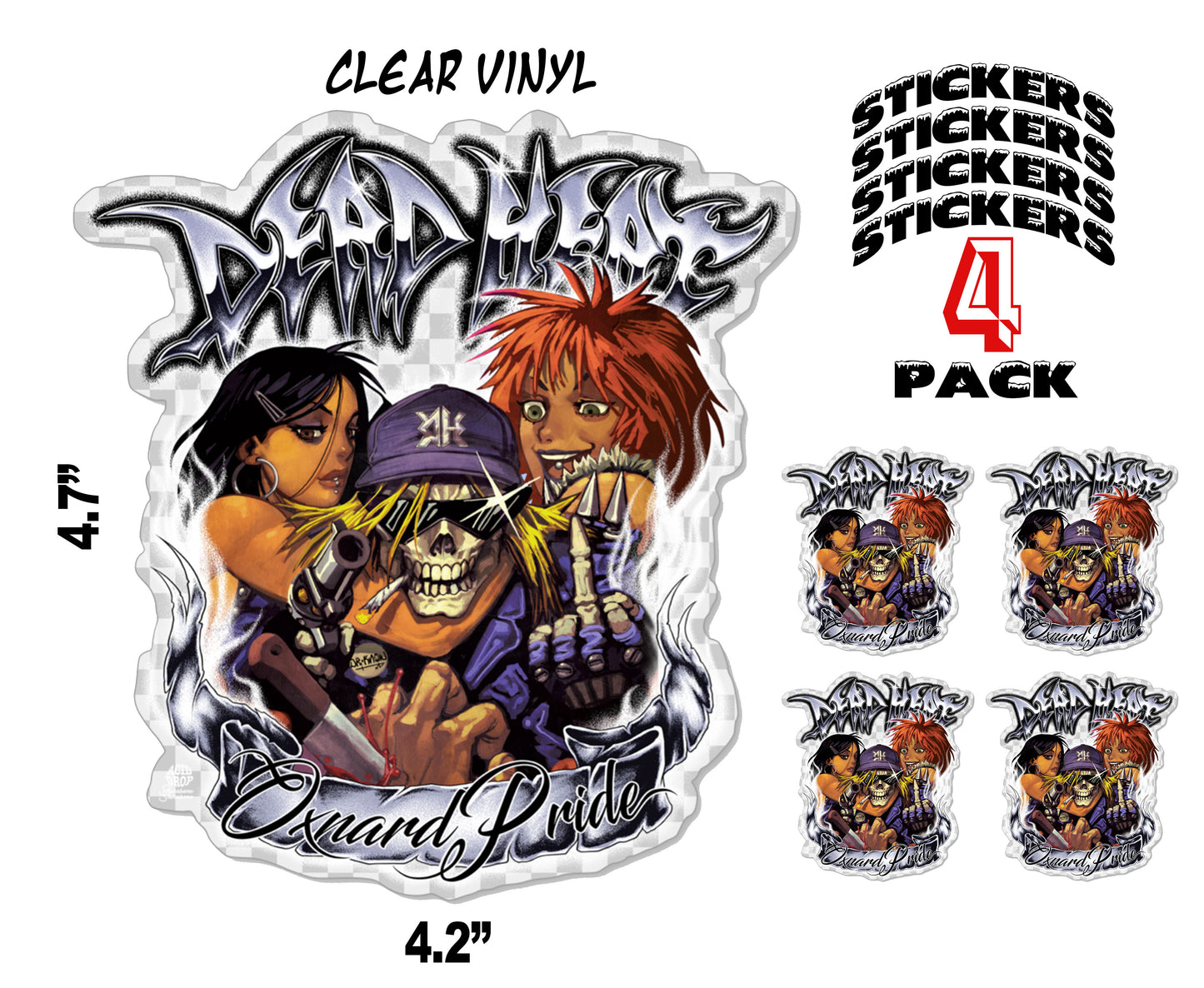 Dead Heat Oxnard Pride Sticker Pack