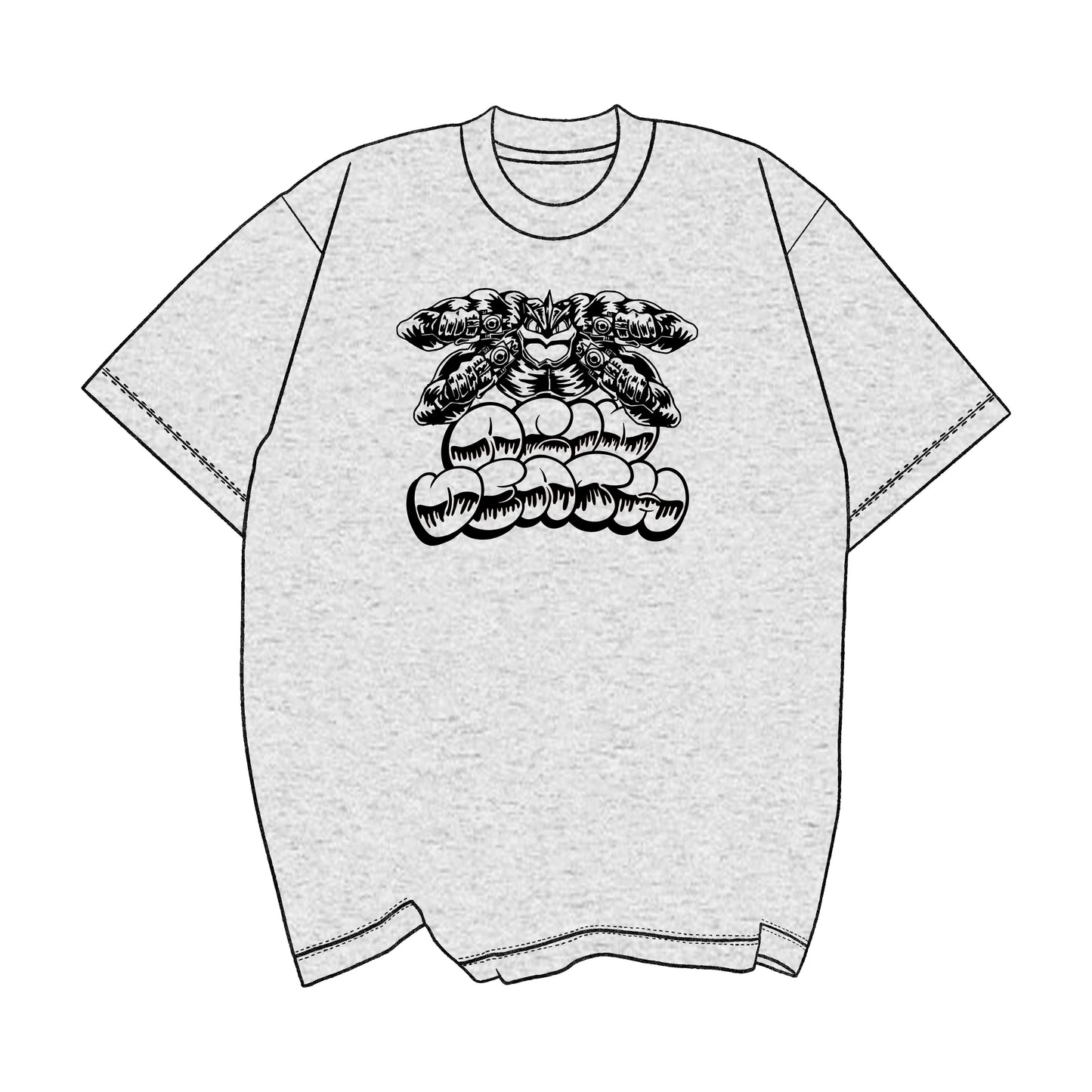 Spin Da Block Machamp (Single Color) Tee