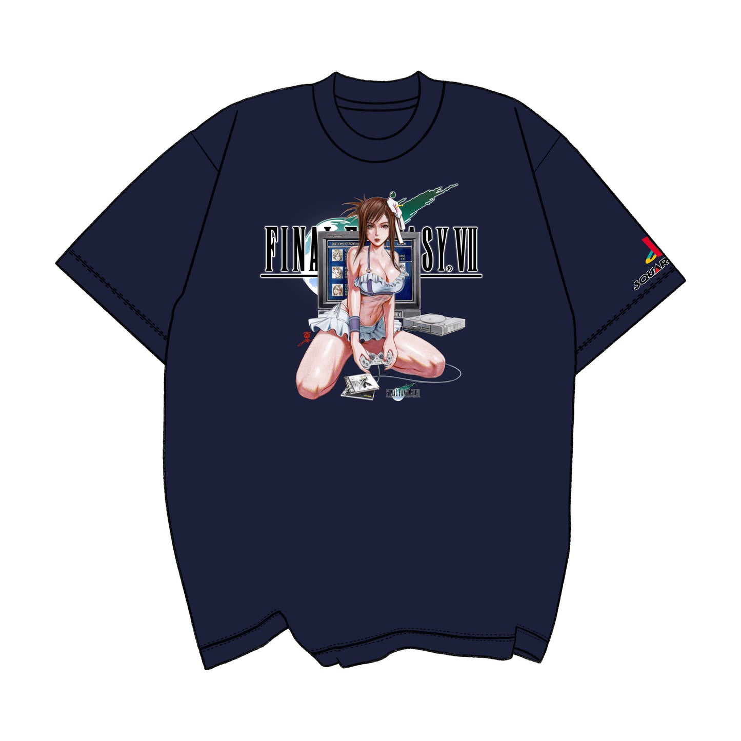 PS1 Retro Queen Tifa Pinup Tee