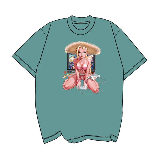 SNES Retro Queen Cammy Pinup Tee