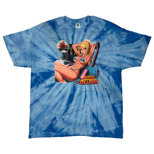 SFC Retro Queen Samus Baby Blue Spider Tie Dye 1 of 1