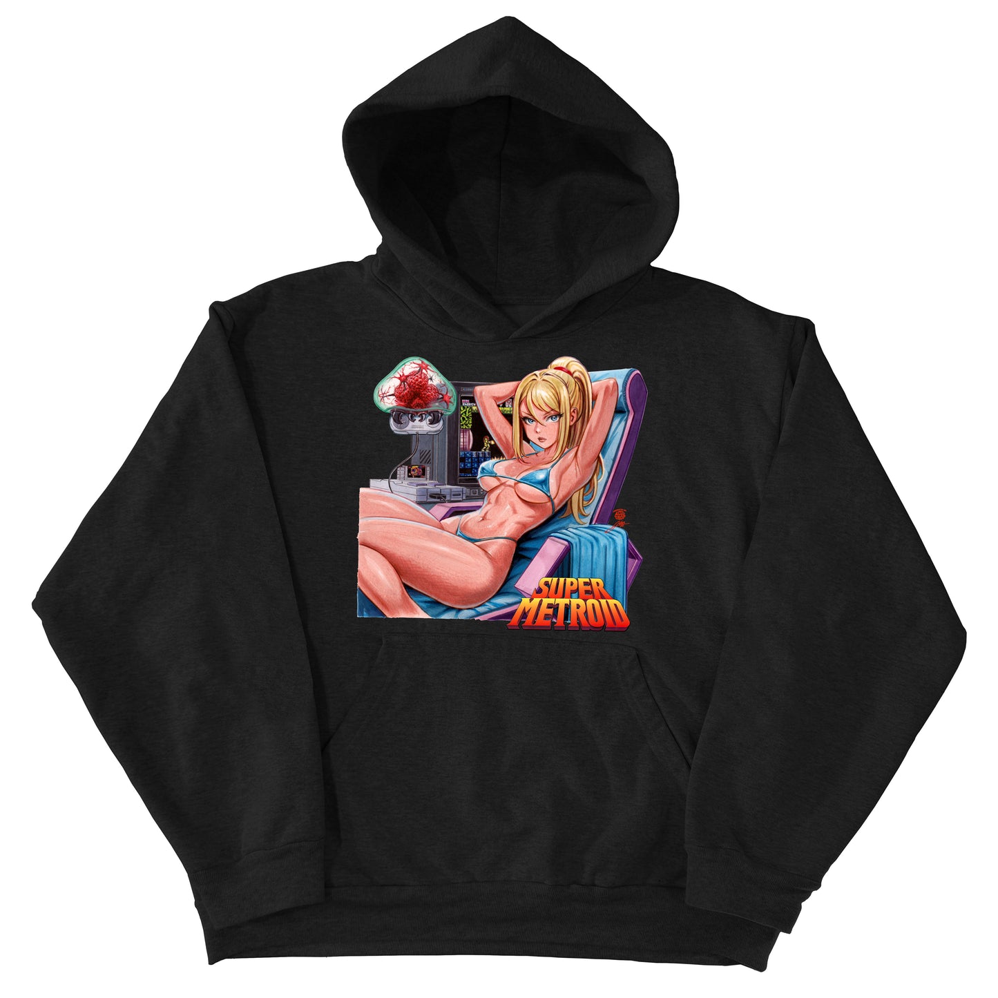 SFC Retro Queen Samus Pinup Hoodie