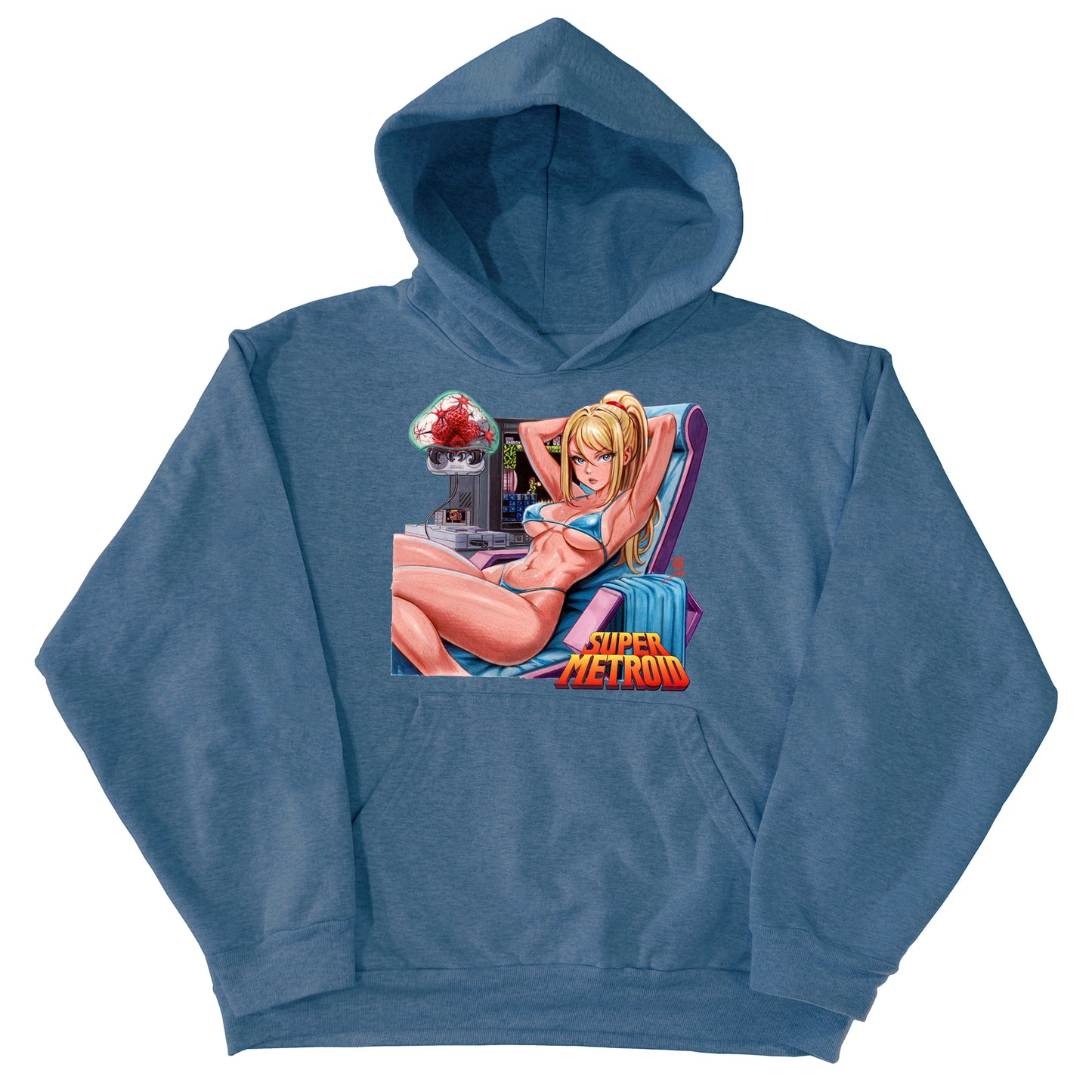 SFC Retro Queen Samus Pinup Hoodie