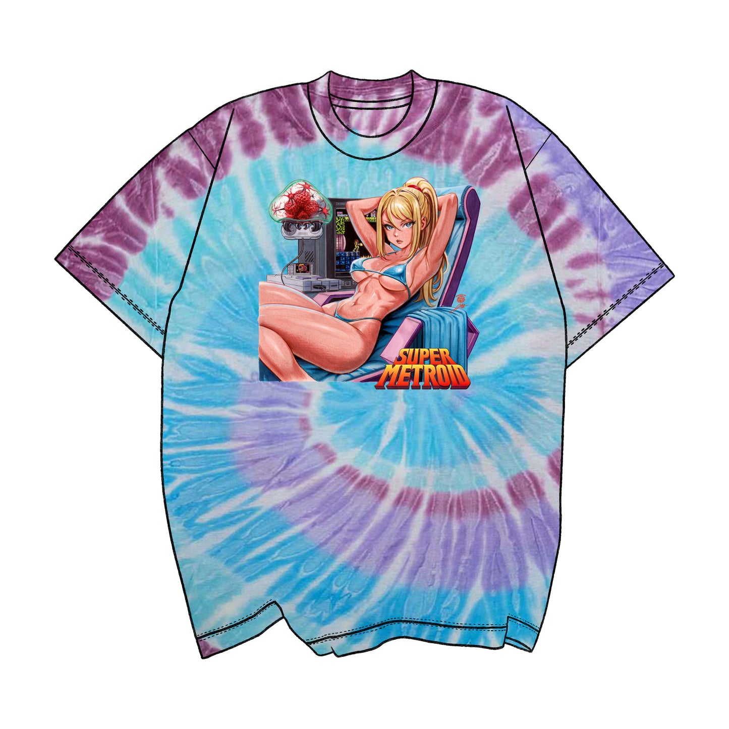 SFC Retro Queen Samus Pinup Tee