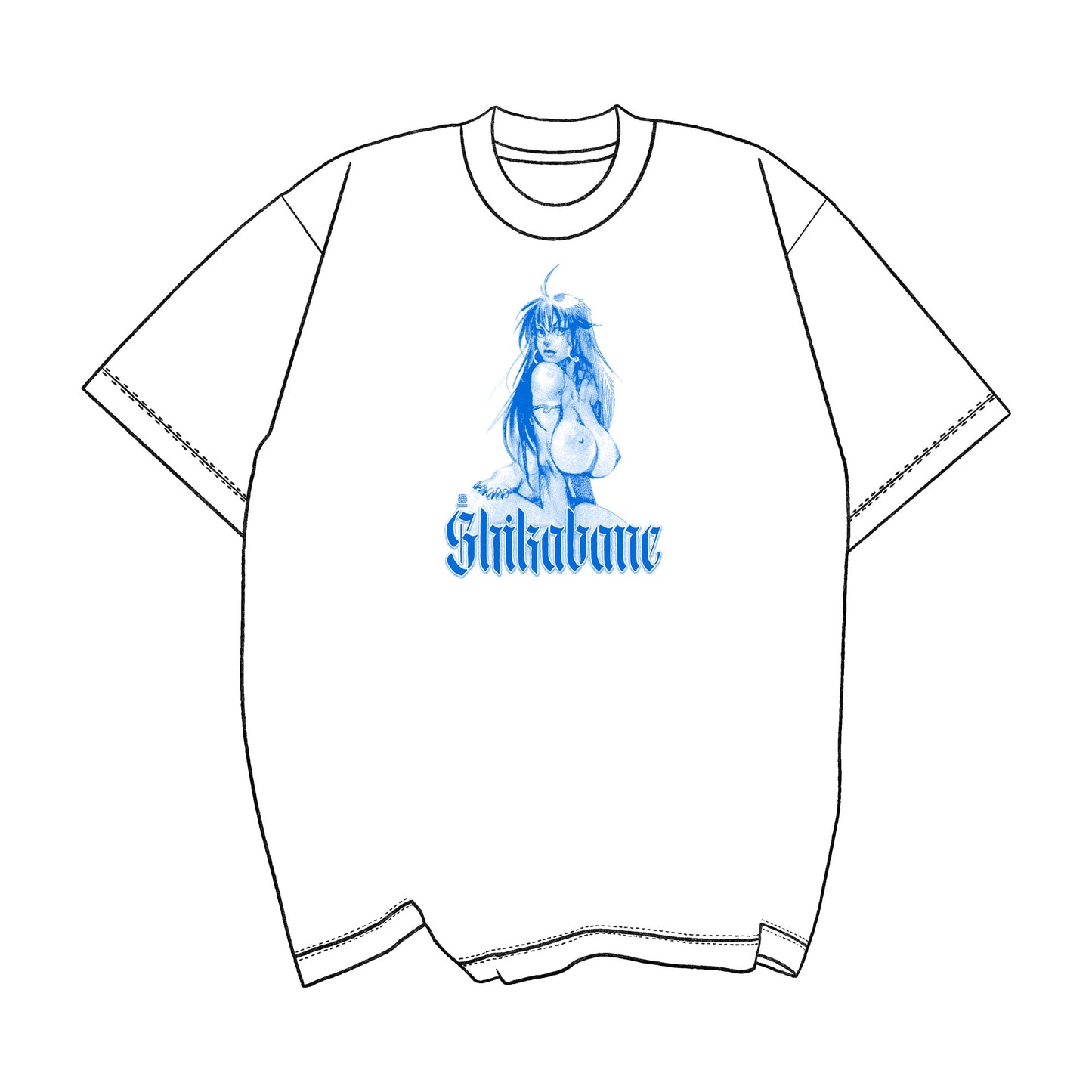 Shikabane No.1 Tee *Blue Ink