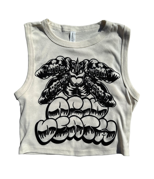 1/2 Spin Da Block Machamp Baby Tank *OFF White