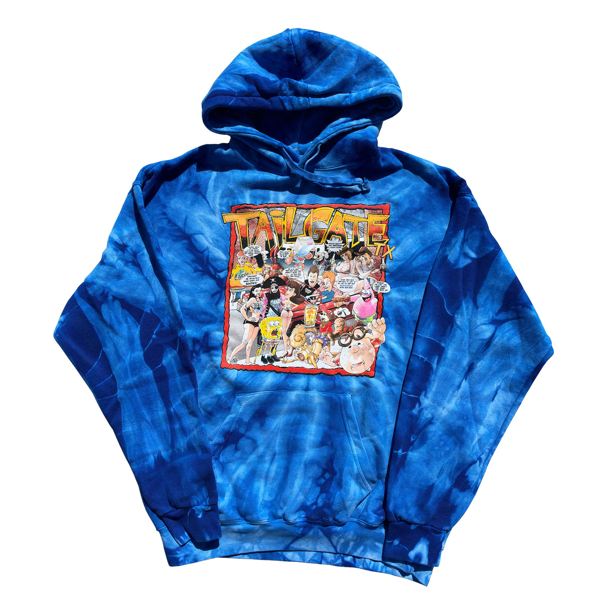 Tailgate TX Spider Royal Tie Dye Hoodie 1 of 2