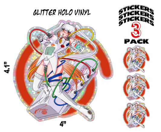 VM-UWU Dreamcast Girl Sticker Pack
